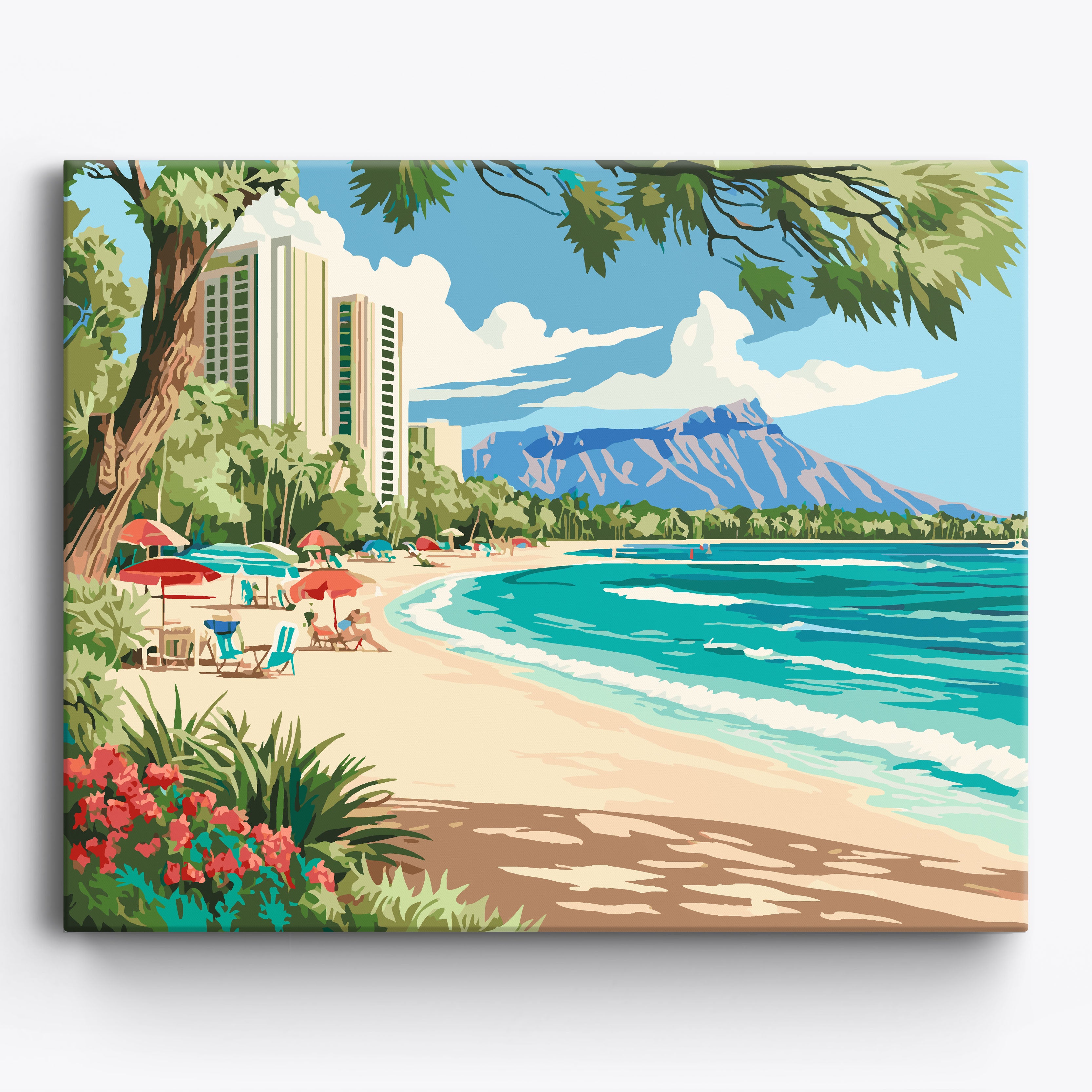 Diamond Head Glow No Frame / 50x40cm