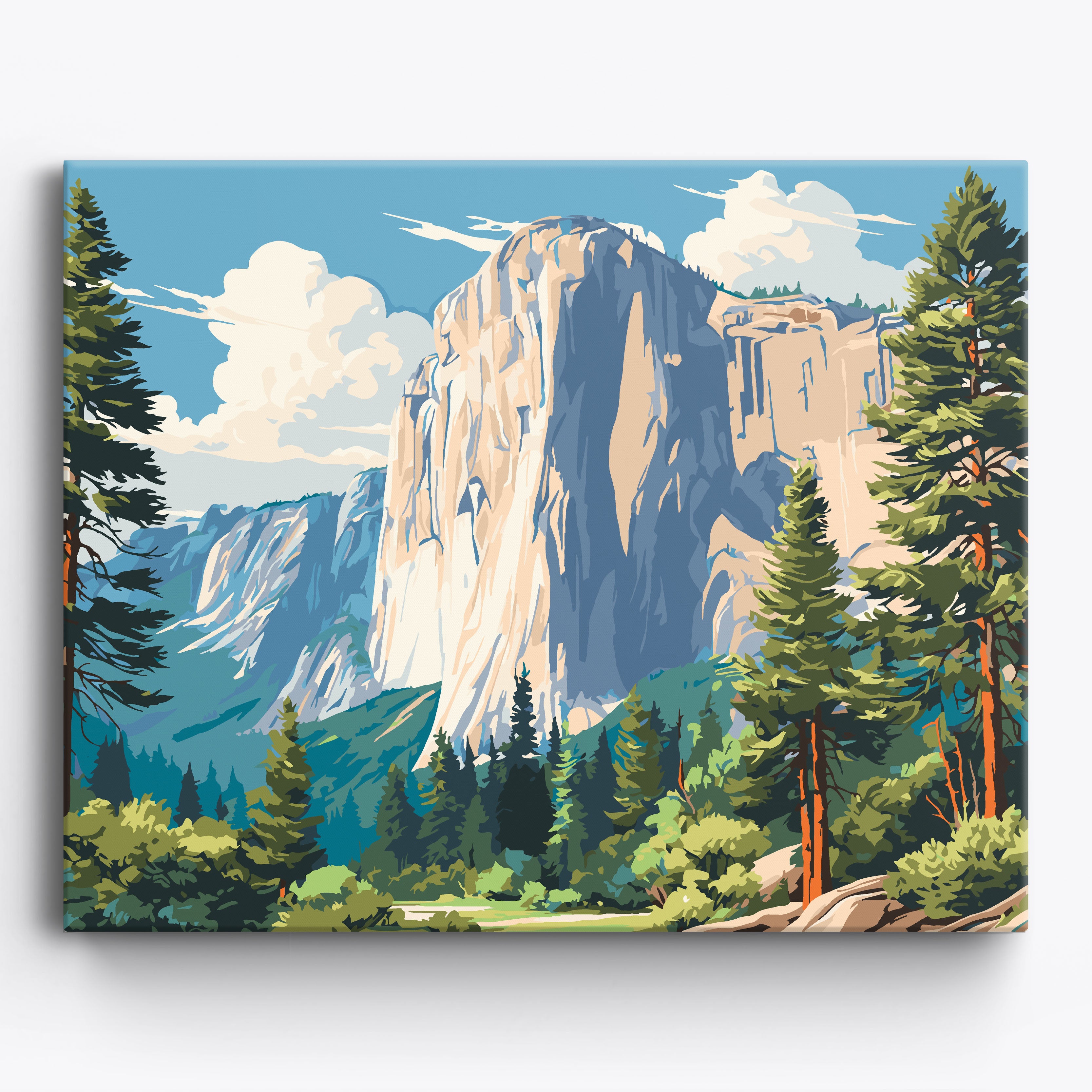 Cloud-Clad Peaks No Frame / 50x40cm