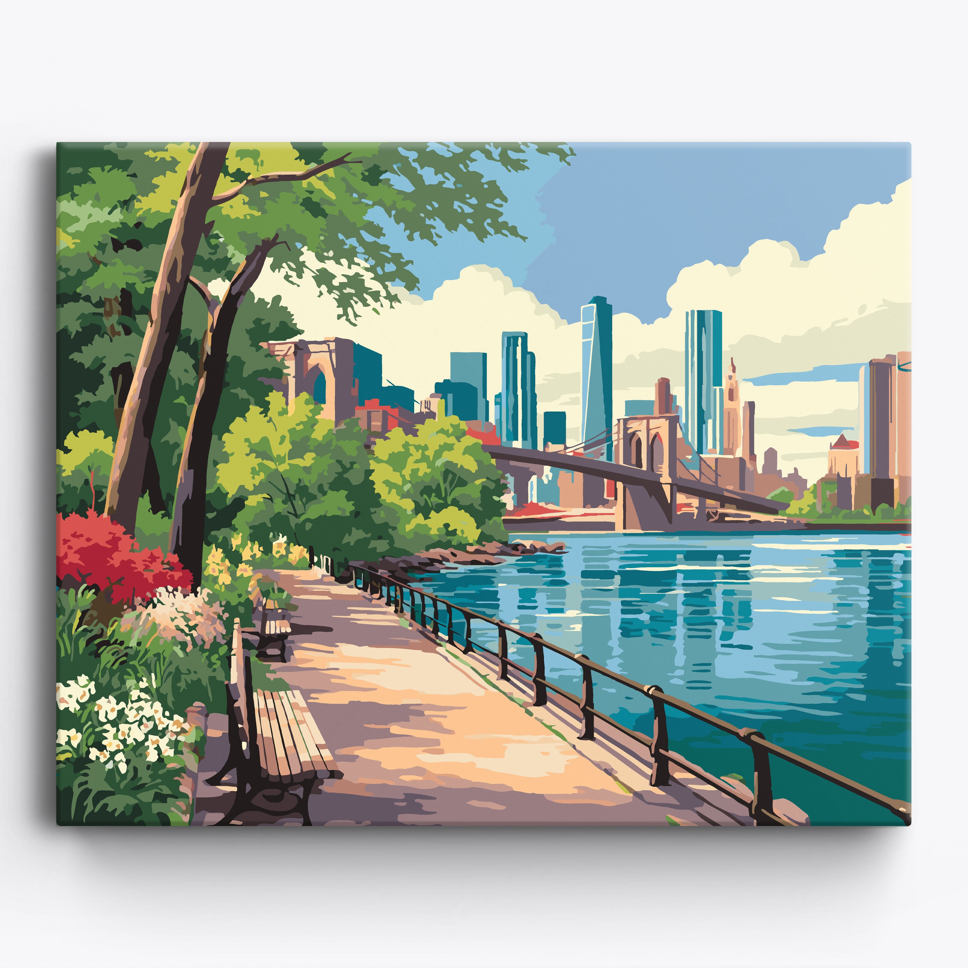Glass Cityscape No Frame / 50x40cm