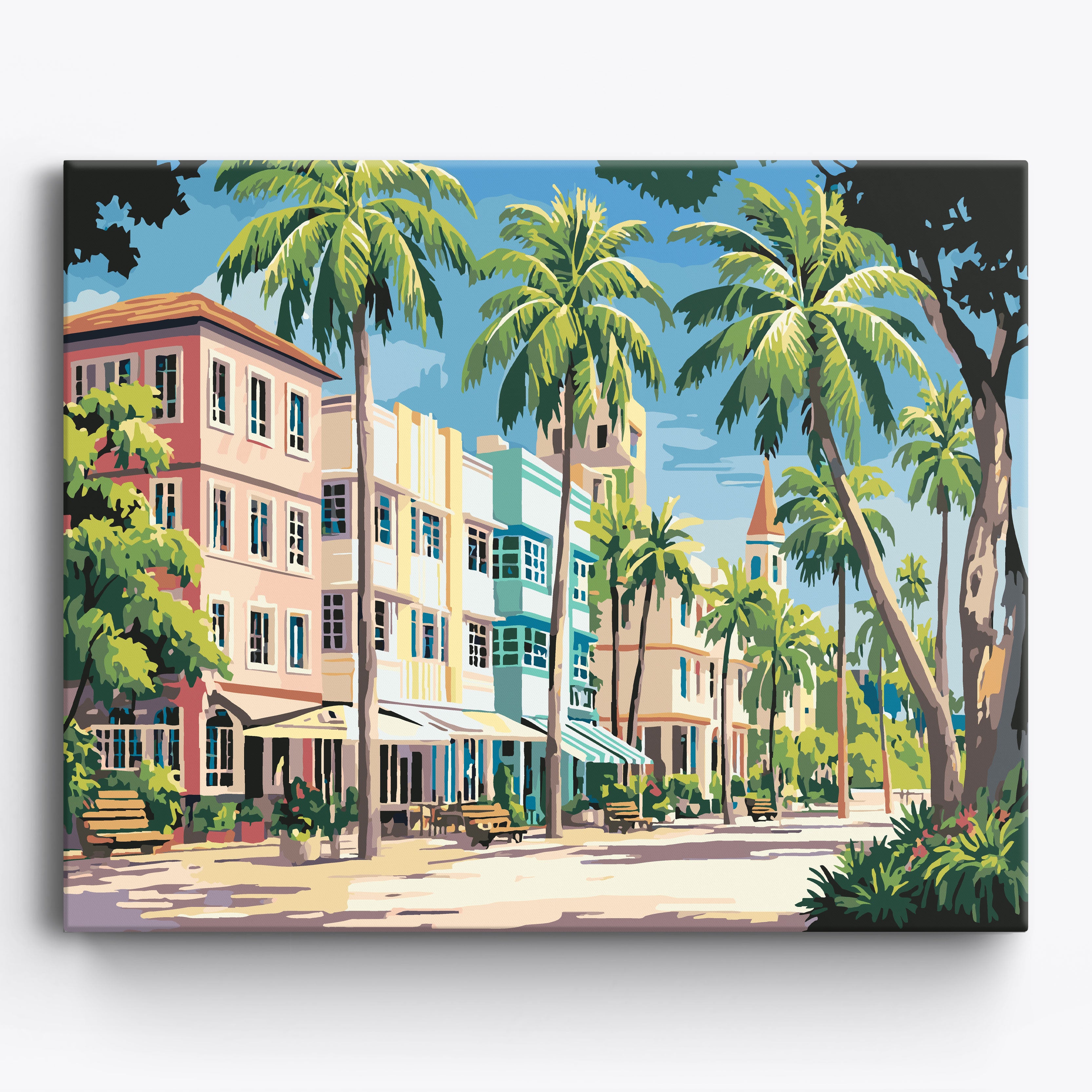 Neon South Beach No Frame / 50x40cm