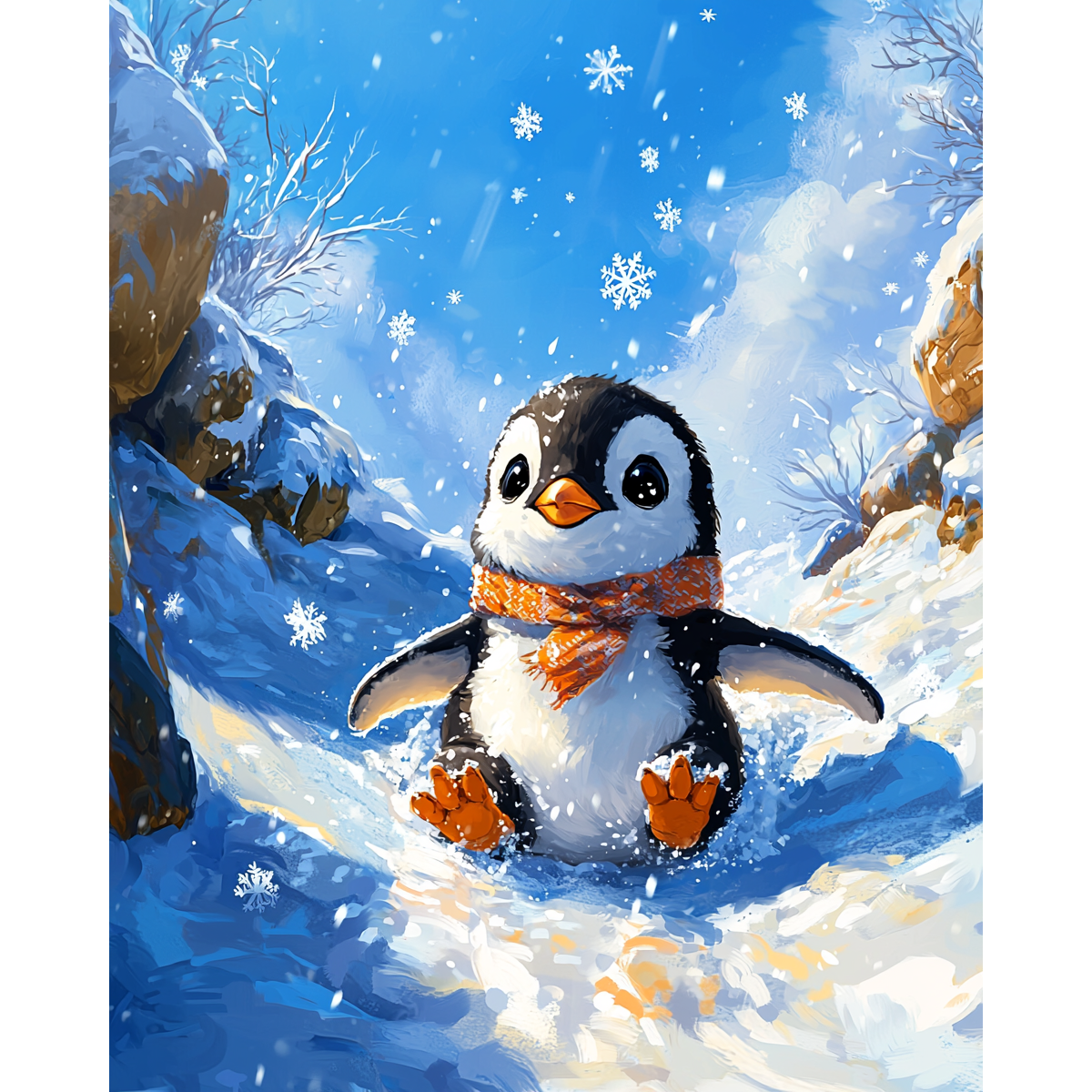 Frostiger Abstieg