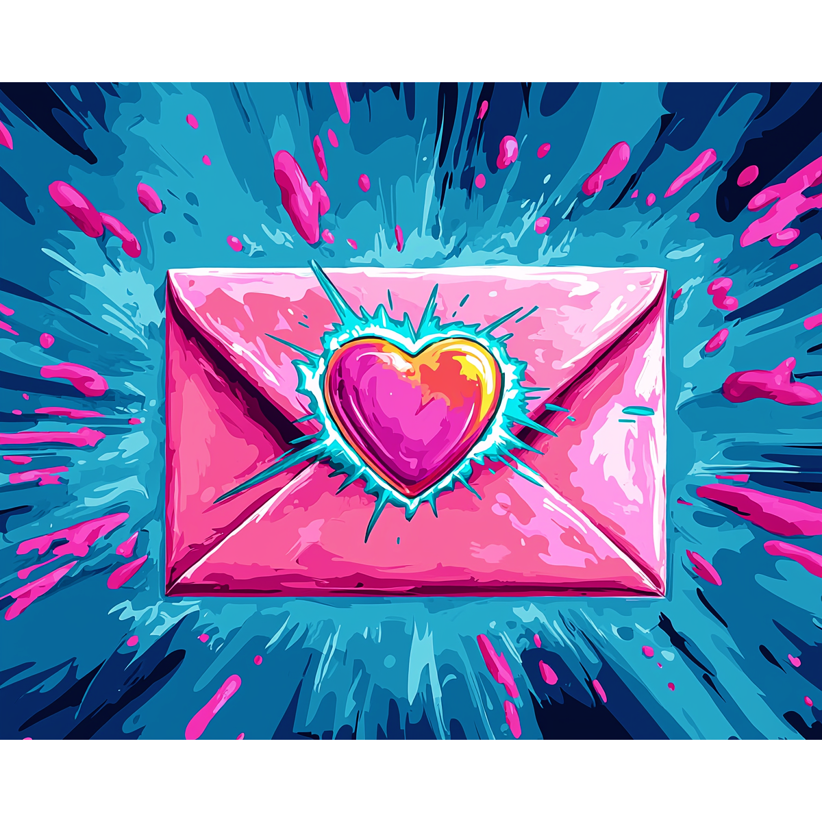 Neon Love Note