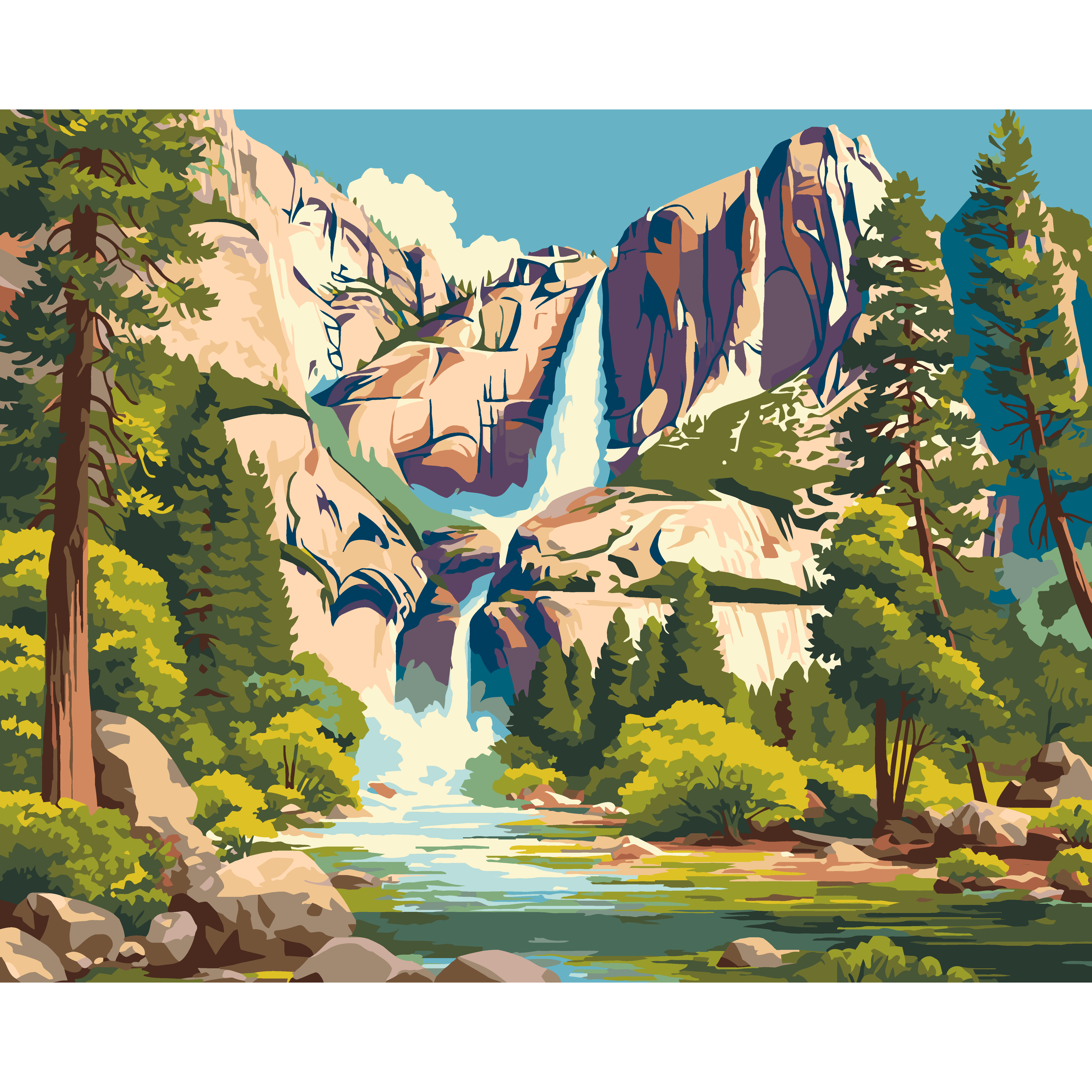 Serene Cascades