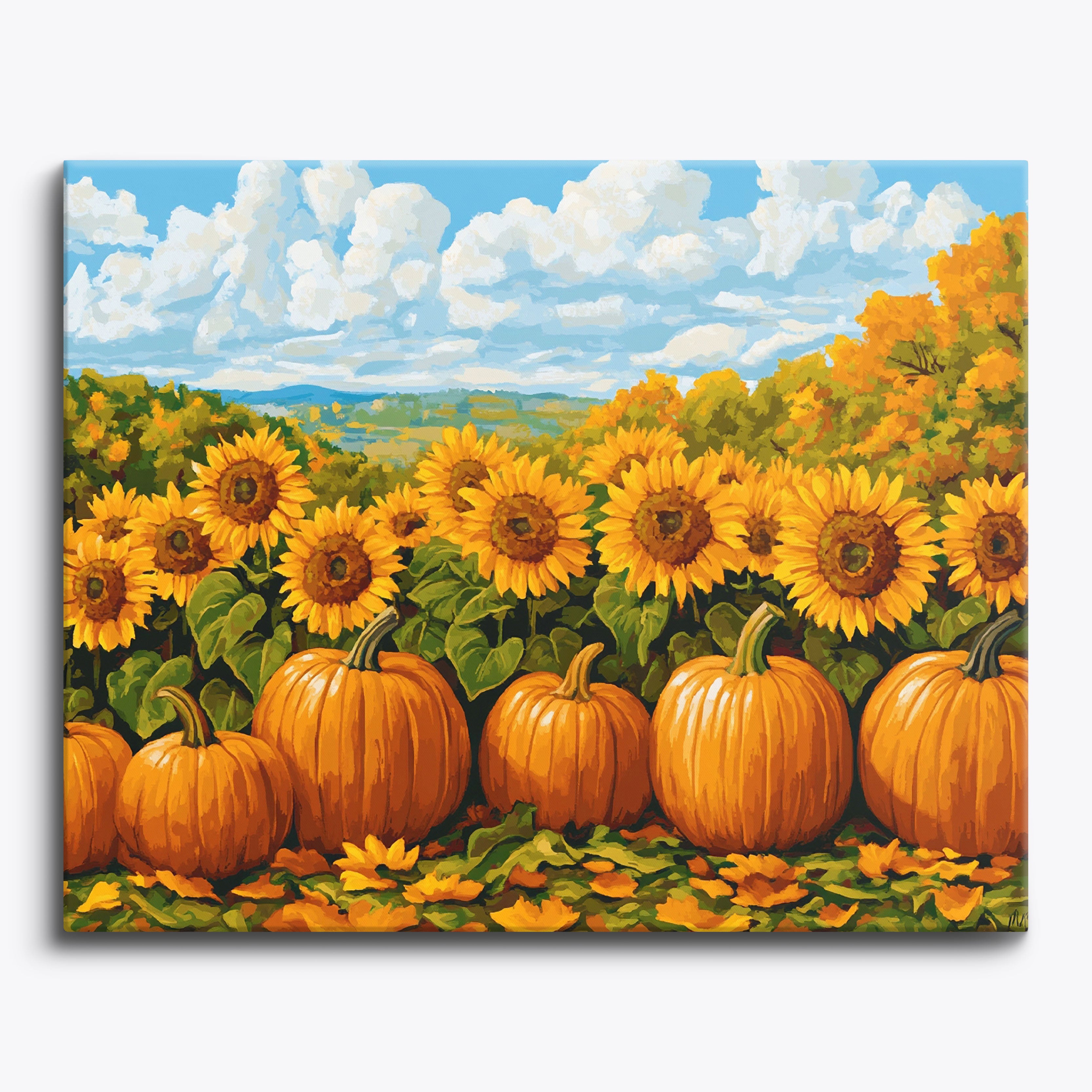 Sunflower Waves No Frame / 24 colors