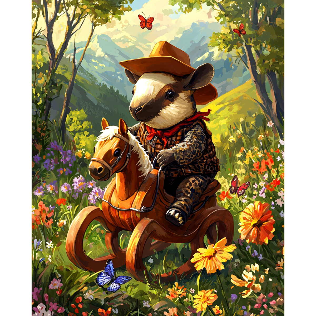 Winziges Cowboy-Abenteuer