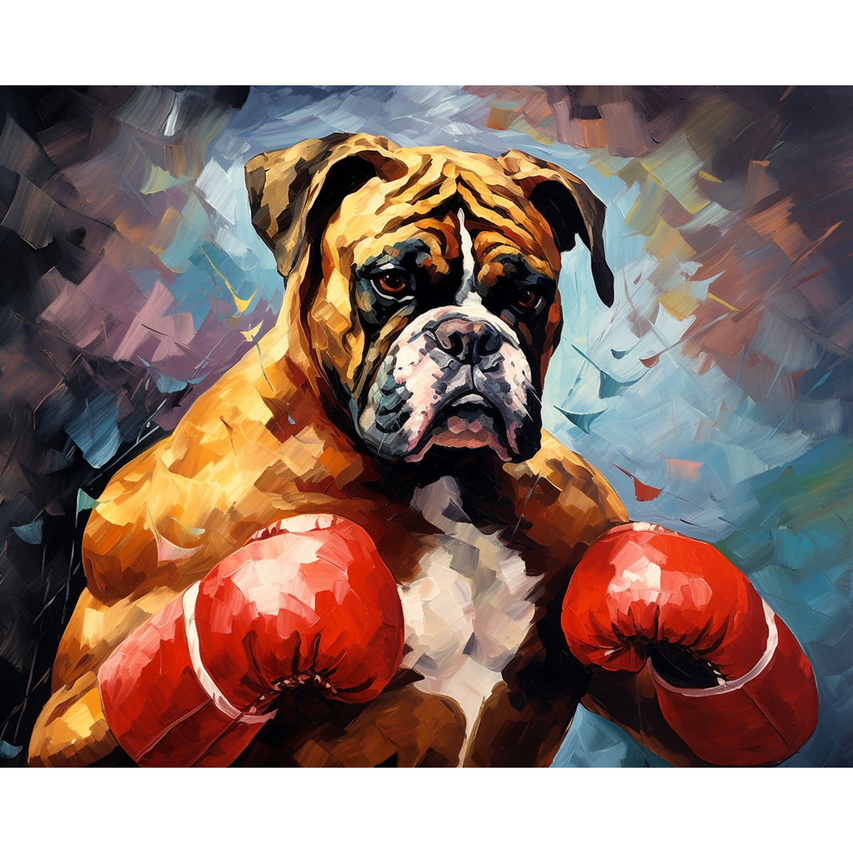 Die Wächterstellung des Boxers