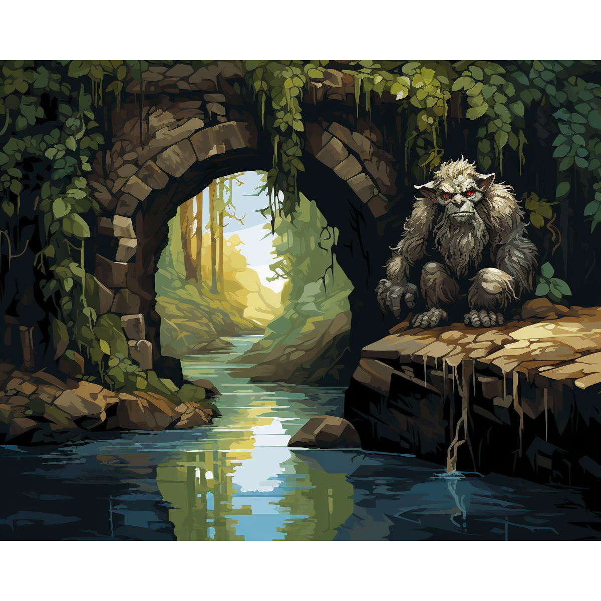 Troll unter der Brücke